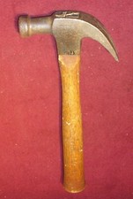 VINTAGE PLUMB CLAW HAMMER WITH ORIGINAL WOOD ...