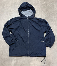 Charles River Apparel Portsmouth Jacket Lined Hooded Navy Blue Youth Medium