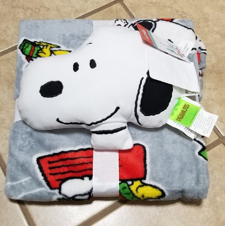 PEANUTS Snoopy Nogginz Pillow and Travel Blanket Set | eBay