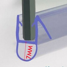 BATH SHOWER SCREEN DOOR RUBBER SEAL STRIP GLASS FOR THICKNESS 4-6 MM GAP 7-23MM