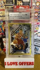 1996 TOPPS FINEST GOLD HEIRS ALLEN IVERSON ROOKIE RARE 280 CGS 10 COATING WCG RD