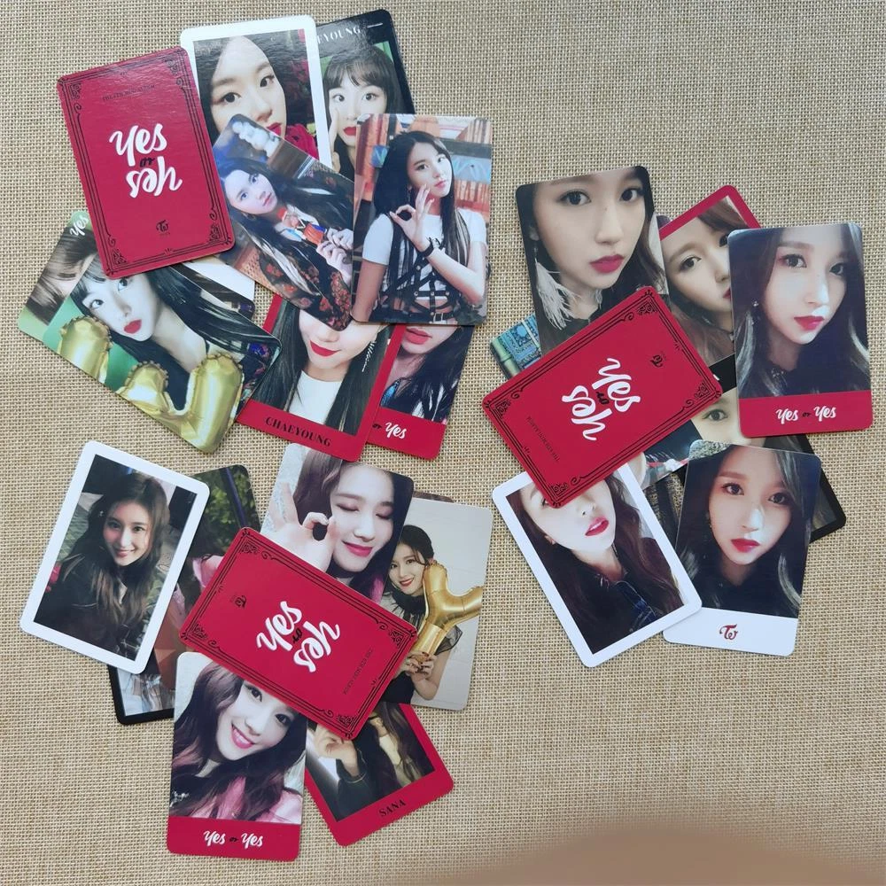 Kpop TWICE Yes or Yes Album Photo Cards Self Made Autograph Photocard Set of 10