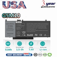 G5M10 Battery for Dell Latitude E5450 E5250 E5550 15.6" 8V5GX R9XM9 WYJC2 7.4V