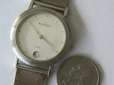 OROLOGIO E BRACCIALE SKAGEN 16LSS IMPERMEABILE DATA QUARZO SS