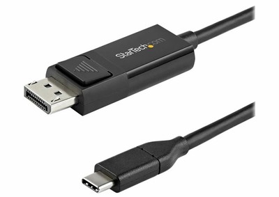 StarTech.com 6ft (2m) USB C to DisplayPort 1.2 Cable 4K 60Hz, Bidirectional #2.3