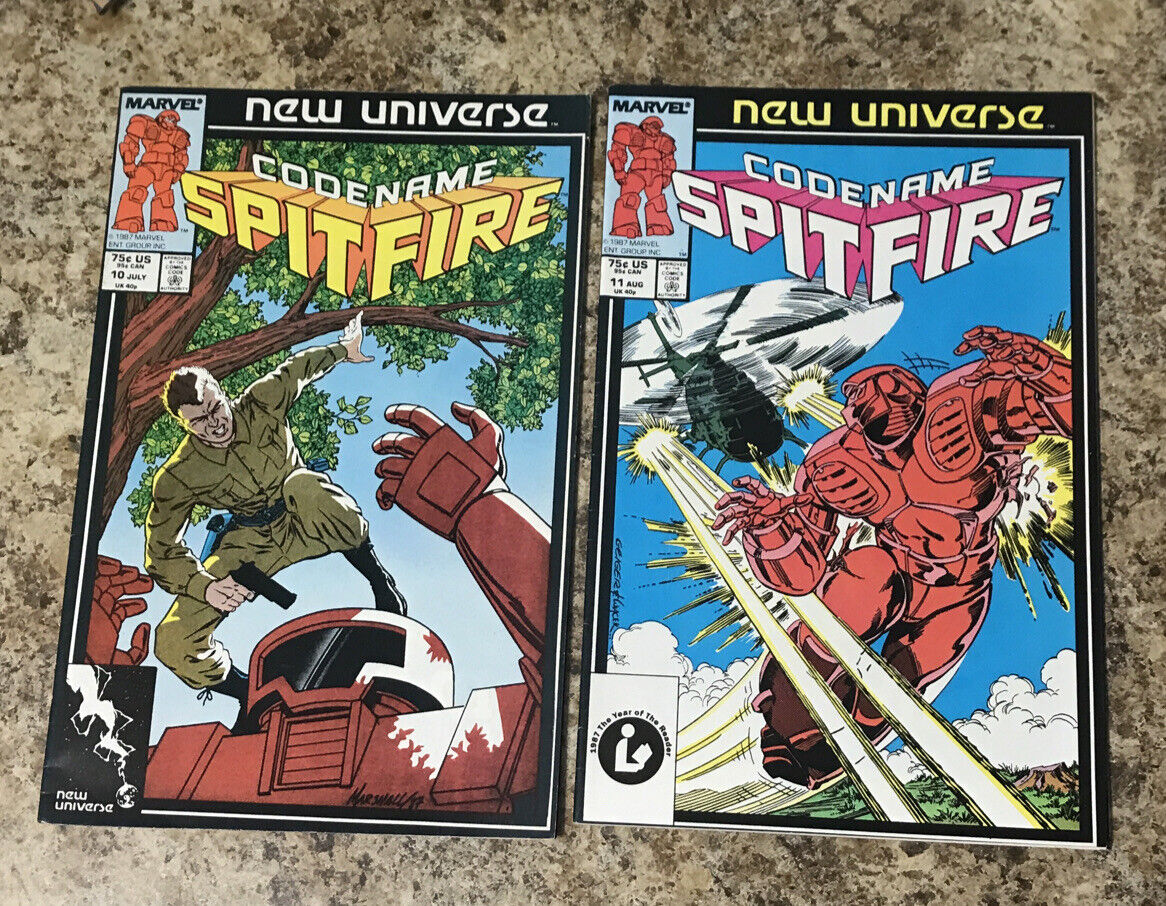 Codename: Spitfire #10 & 11 Marvel | New Universe 1987- combined shipping 