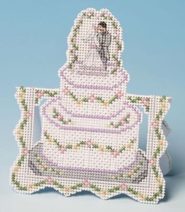 La Noix De Muscade Societe Gateau De Mariage Carte 3d Counted Cross Stitch Kit 14 Comte Ebay