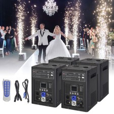 4Pcs Cold Spark Firework Machine Stage Effect DMX Wedding Sparkle Light 3-16.5ft