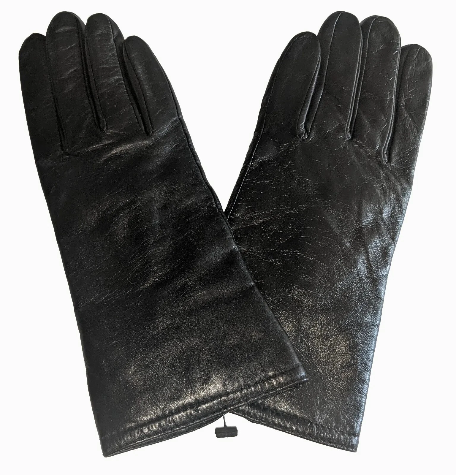 Women's Thinsulate Leather, Black Gloves,XL-8