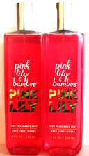 Bath Body Works PINK LILY  BAMBOO Fine Fragrance Mist, 8 fl. oz, NEW x 2
