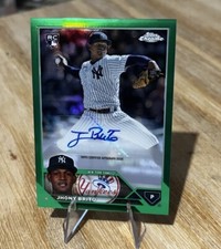 Jhony Brito /99 ROOKIE CHROME GREEN REFRACTOR AUTO SP 2023 Topps Yankees