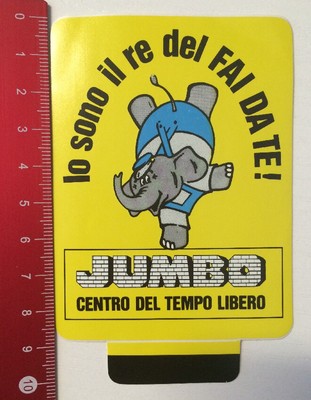 Aufkleber/Sticker: JUMBO - Centro Del Tempo Libero - Fai Da Te (170316133)