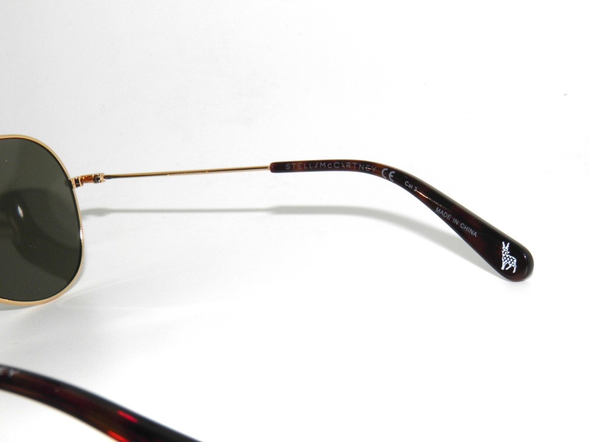 Stella McCartney SK0021S 001 Gold Green Aviators Girls  display picture 2