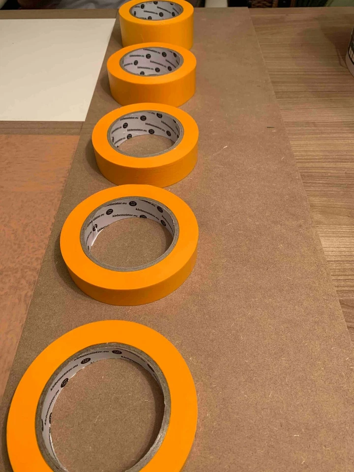 ANGEBOT // 20x Goldband Abklebeband Malerband // 30mm x 50m // KARTON PREIS - Bild 4 von 4