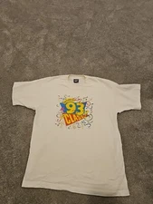 Vintage Screen Stars Class of 1993 White T-shirt Size XL 50% Cotton Polyester 