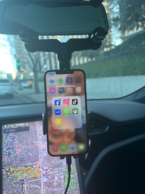 Apple iPhone 12 Pro Max - 256 GB - Blue (Unlocked) it has TikTok app on it 