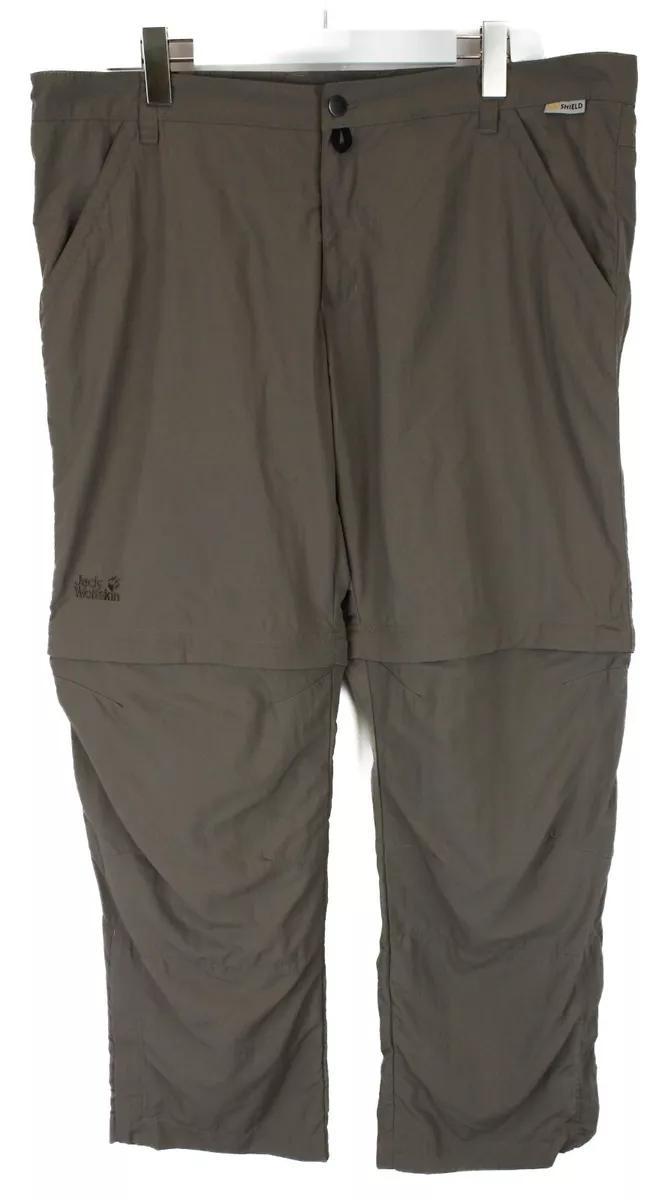 JACK WOLFSKIN Comfort Fit Uv Shield Trousers Men s W40 L33 Half