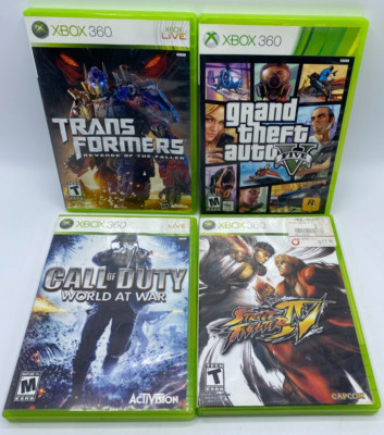 Xbox360 Game Lot of 4 Transformers/Call of Duty/Street Fighter/Grand ...