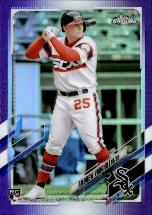 Andrew Vaughn 2021 Topps Chrome Update Purple Parallel Rookie Card #USC72