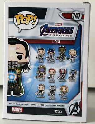 Avengers Funko POP! Limited Edition Loki 747 w/Tesseract GITD