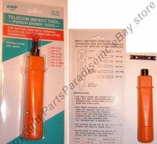 110Blade Punch Down Tool Adjustable Impact Cat5e/6/Ethernet/Keystone/Patch Panel