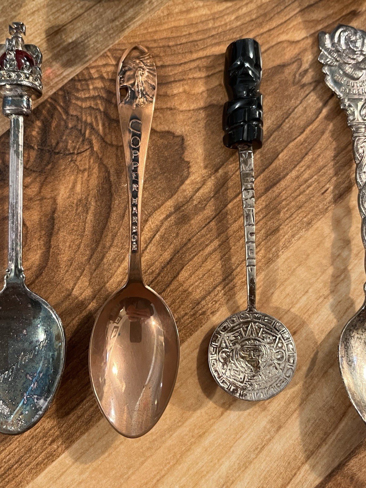 Souvenir Spoon Lot 18pc Queen Elizabeth Charles Diana Mexico Ireland Abergele