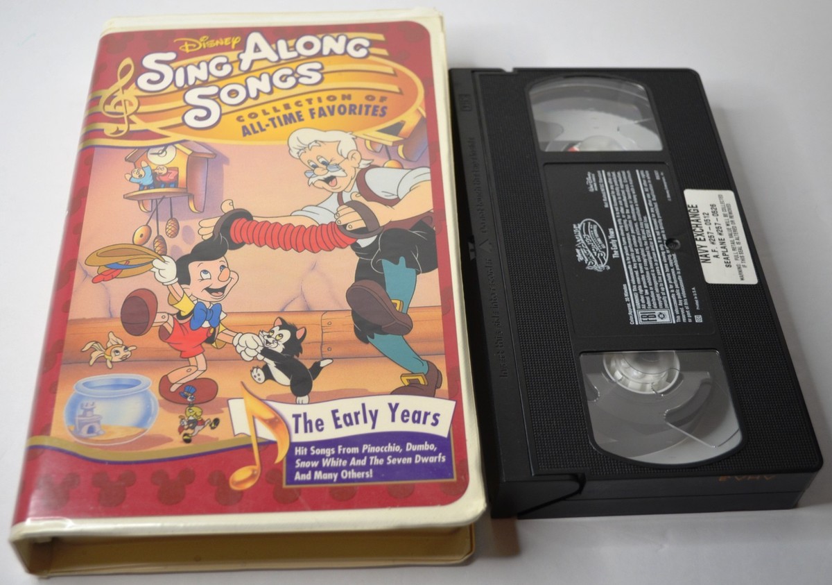 1997 DISNEY SING ALONG SONGS THE EARLY YEARS VHS CLAMSHELL | eBay