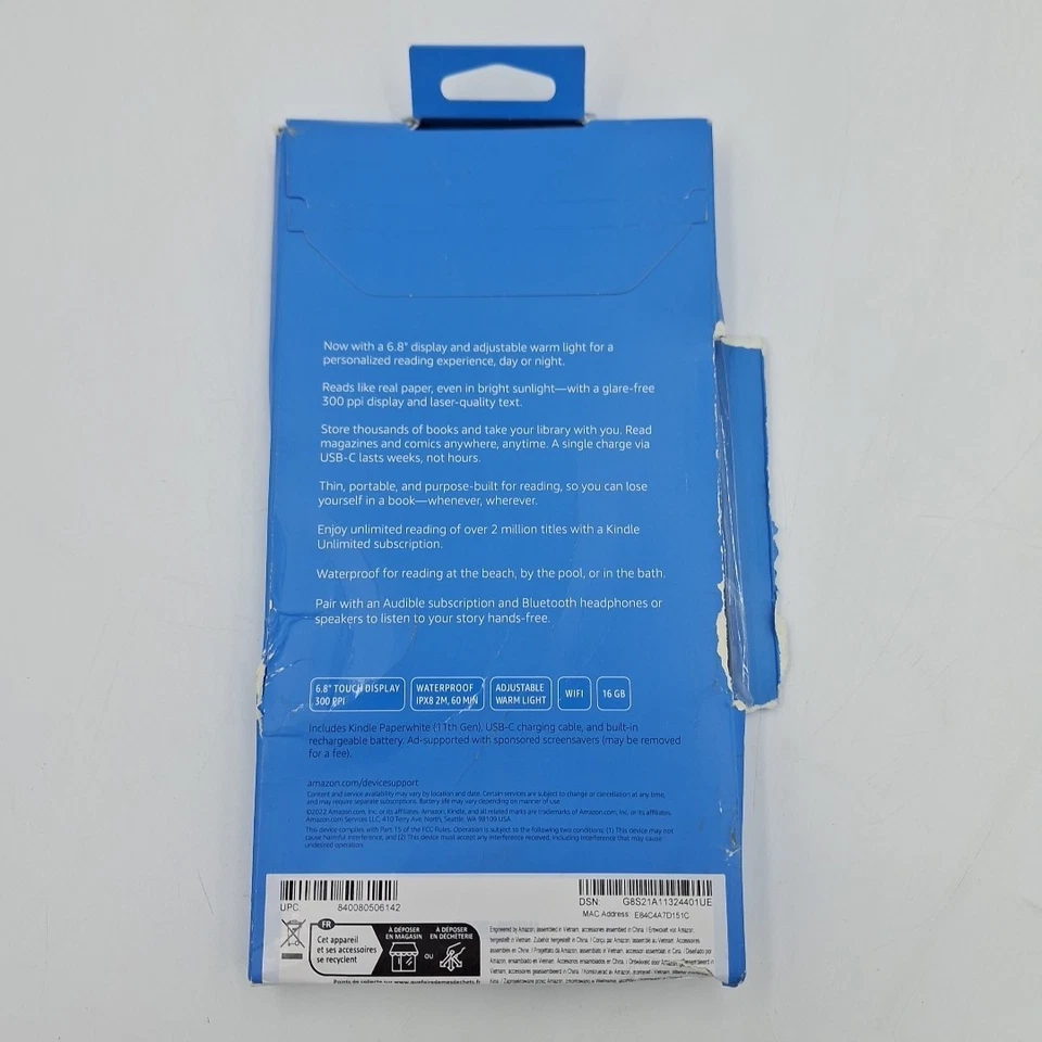 Amazon Kindle Paperwhite 16GB, 6.8" eBook Reader - Denim ~ NEW - Image 2 of 4