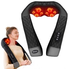 Shiatsu Neck and Back Massager with Heat, Neck and Shoulder Massager, 4D Deep...