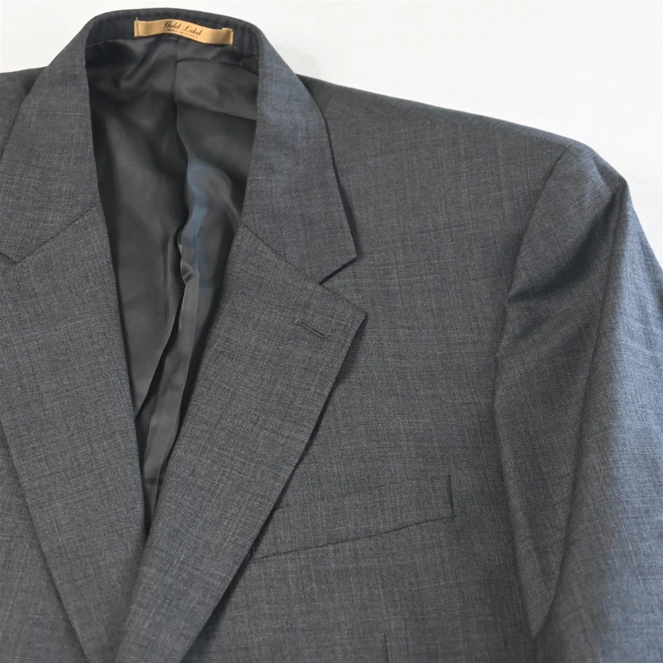 Roundtree Yorke 42L 36x36 Gris Piel de Tiburón 100% Lana Hombres Chaqueta Pantalones Traje Foto 3 de 4