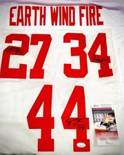Jacobs, Ward, Bradshaw - NY Giants Earth, Wind, & Fire Custom White Jersey