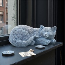 Cats Memorial Stone Garden Statue, Pet Statues Gifts for Loss of Cat Sympathy...