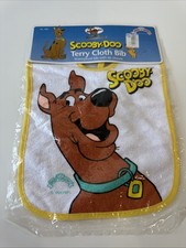 NEW SEALED Vintage 1994 Scooby Doo Baby King Terry Cloth Bib for Baby NOS
