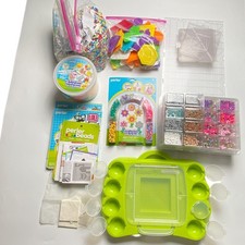 Perler Beads Huge Lot Pegboards Patterns Activity Tray Ironing Paper