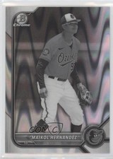 2022 Bowman Draft Chrome Black & White RayWave Refractor Maikol Hernandez 00dv