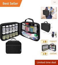 Large Pill Bottle Organizer - 10 Pockets Medicine Bag for Travel  Home Stora...