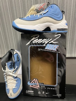 NEW IN BOX Nike Men's SIZE 8.5 Air Penny 2 x Social Status White Blue DM9132-100
