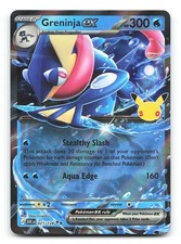 Carta Pokemon Greninja ex 021/128 30° Celebrazione Holo Doppia Rara NM