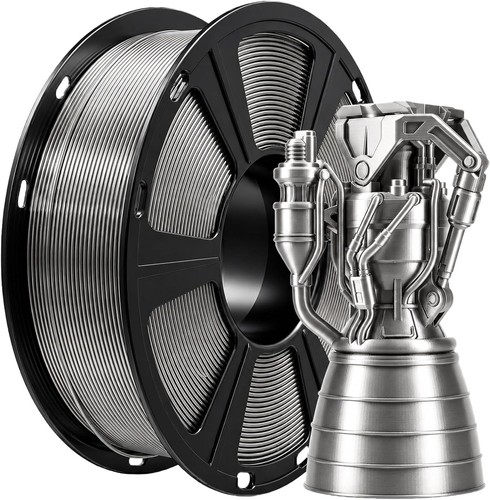 GEEETECH PETG 3D Printer Filament 1.75mm 1kg Metallic-Silver PETG Filament NEW