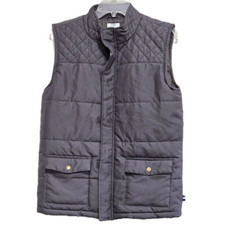 Crown Ivy Kids Charcoal Gray Quilted Puffer Vest w/Pockets Outerwear. Kids XL