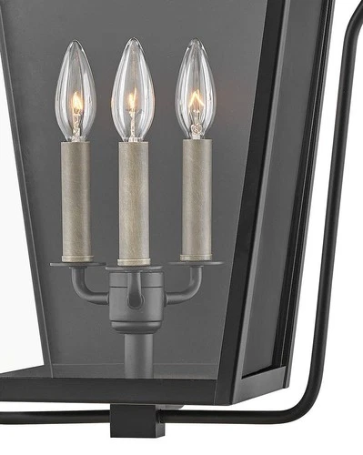 Hinkley Yale 25" High Black 3-Light Outdoor Wall Light - Picture 8 of 9