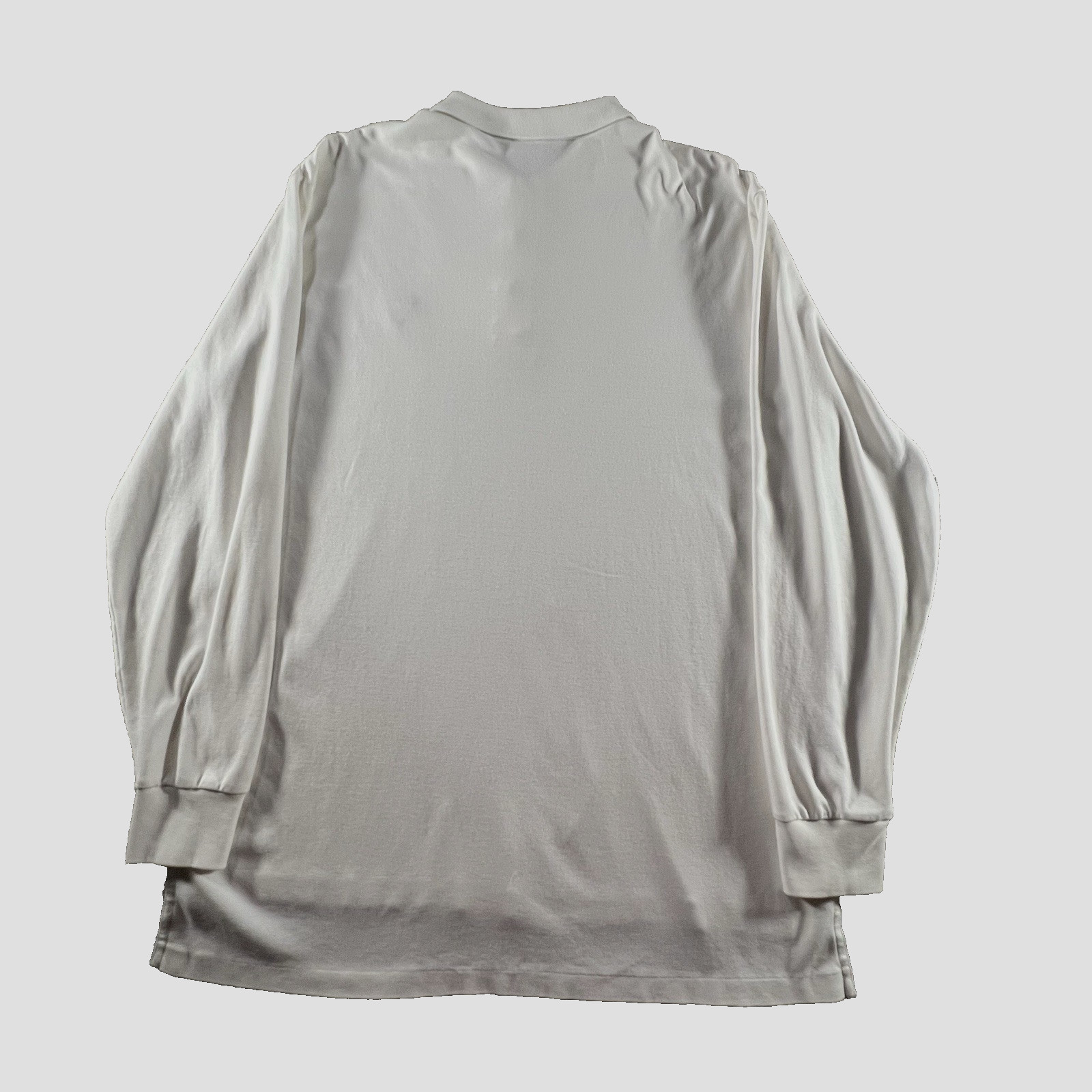 Polo Golf Ralph Lauren Mens L Long Sleeve Polo Shirt White Crest Logo Classic thumbnail 3