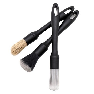 3*Car Detail Brush Wheel Tire Rim Spoke Grill Engine Bay Clean Tool Dust Cleaner