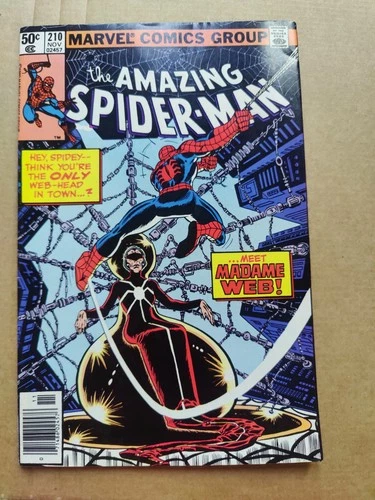 New ListingThe Amazing Spider-Man #210 FN Clean Midgrade 1st Madame Web Marvel 1980