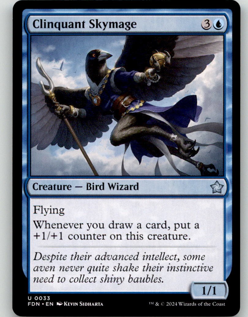 Clinquant Skymage 33 Uncommon Foundations Magic: The Gathering Lightly Played
