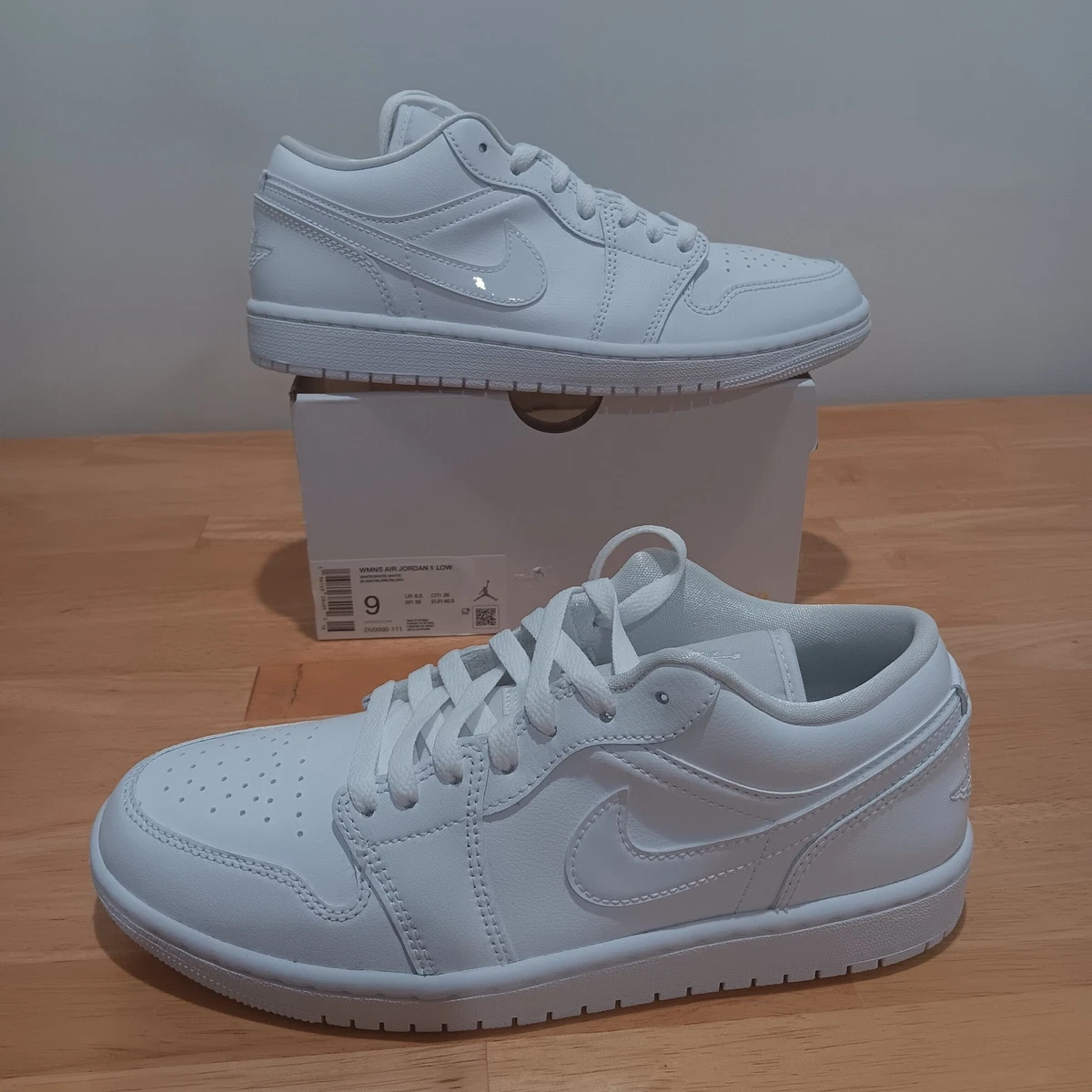 Jordan 1 Low Triple White W for sale | eBay