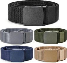 Tactical Men's Nylon Belts 5 Pack - Outdoor Web Work Belt