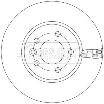 BORG & BECK BBD6254S Brake Disc Front 325mm Outer ⌀ Fits Man TGE VW Crafter