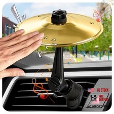 2026 Upgraded Mini Air Vent Drum,Funny White Elephant  Christmas Car Cymbal