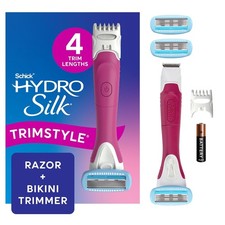Schick Hydro Silk TrimStyle Razor with Bikini Trimmer for Women  2-in-1 Bikini